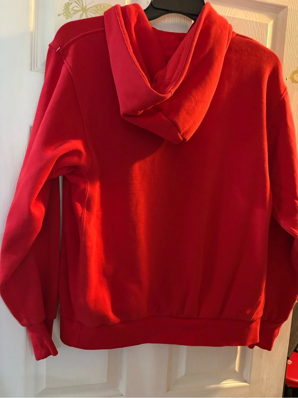 Jordan Red Chicago Bulls Pullover Hoodie with Black Drawstrings